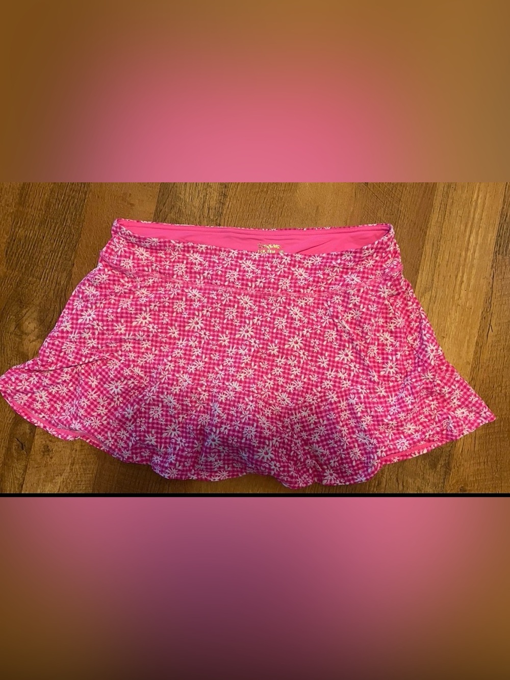 Lilly Pulitzer Corrine Pink Daisy-Print Skort